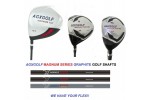MEN'S LEFT HAND AGXGOLF 460cc DRIVER + 5 WOOD + HYBRID. SELECT YOUR FLEX + COVERS